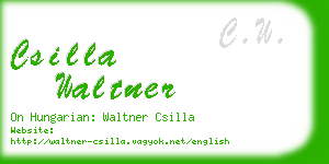 csilla waltner business card